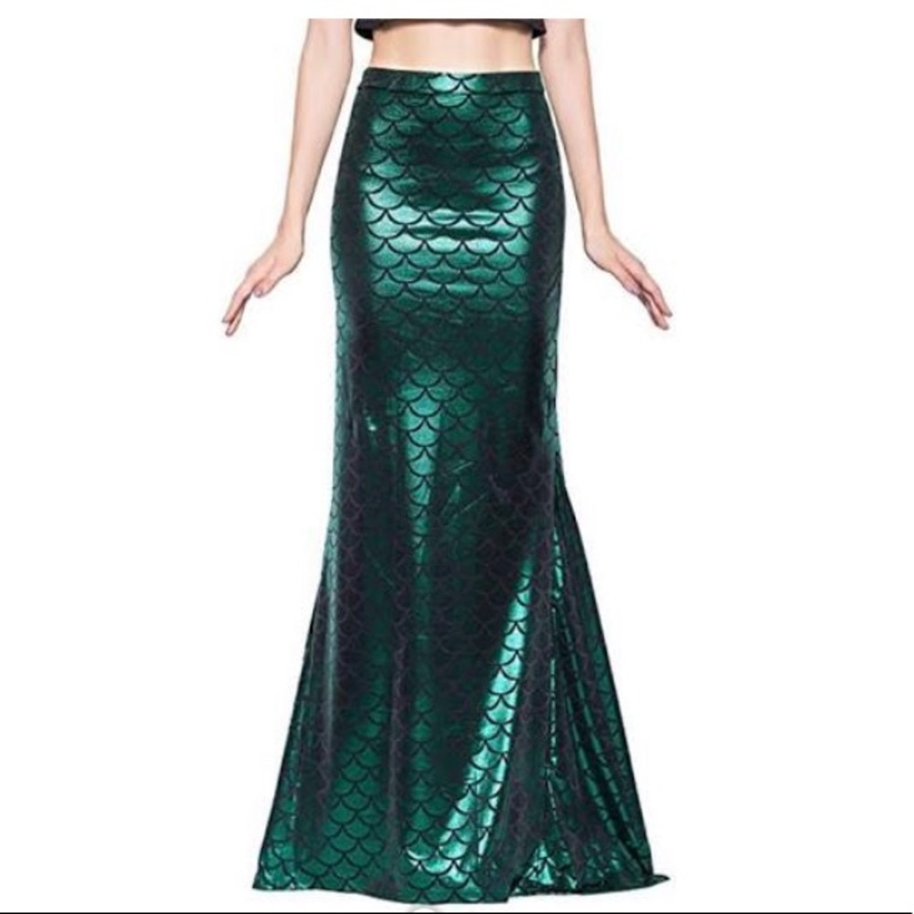 Mermaid Scale Maxi Skirt